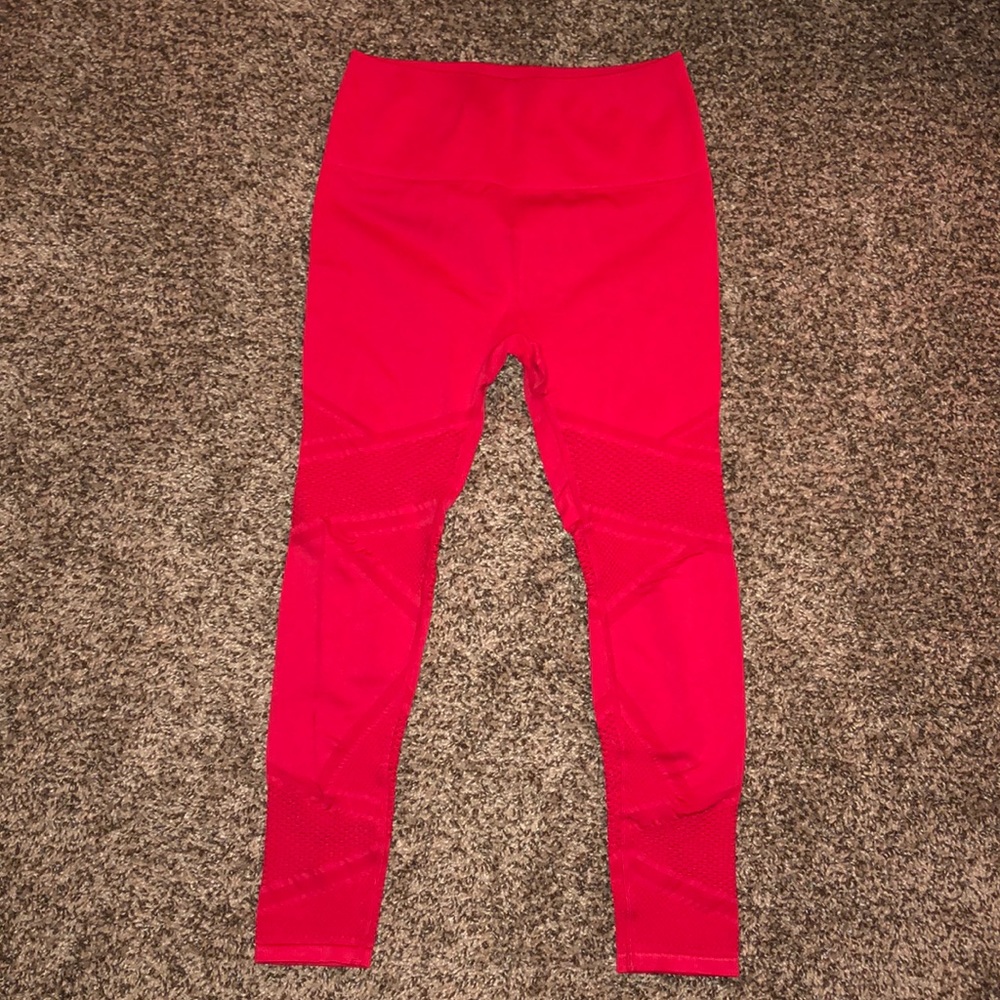 Small Red Fabletics leggings